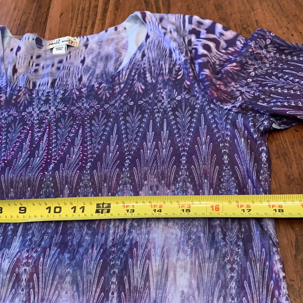 NWT World Unity Shirt Misty Blue Purple Medium New - Picture 13 of 14